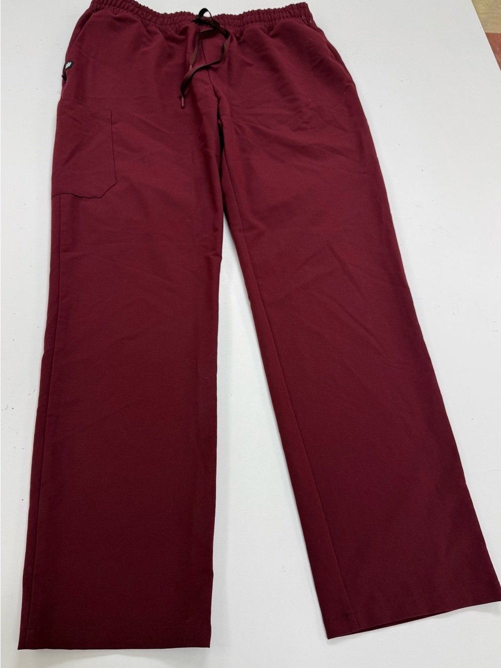 Jaanuu Men's Wine Drawstring Scrub Joggers
